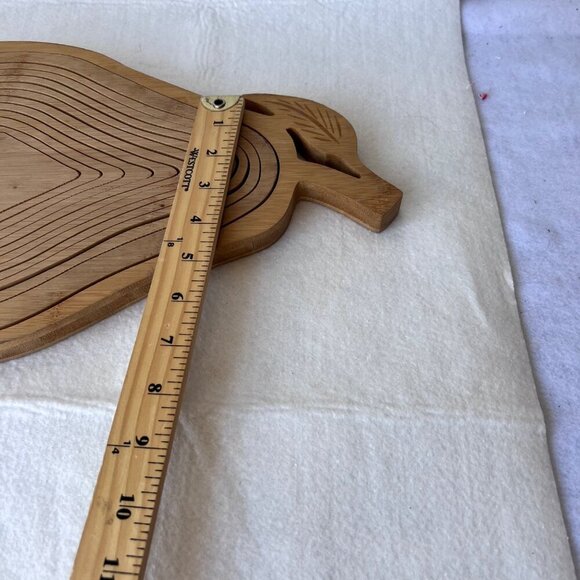 Bamboo Collapsible Fruit Basket Pear Shaped Eco Friendly Kitchen Decor - Picture 7 of 8